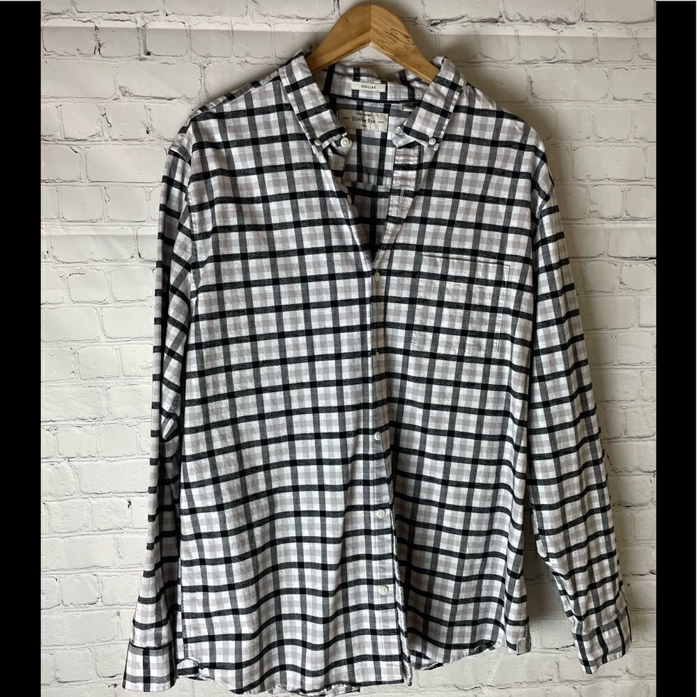 Hawker Rye Long Sleeve Button down Shirt X-Large